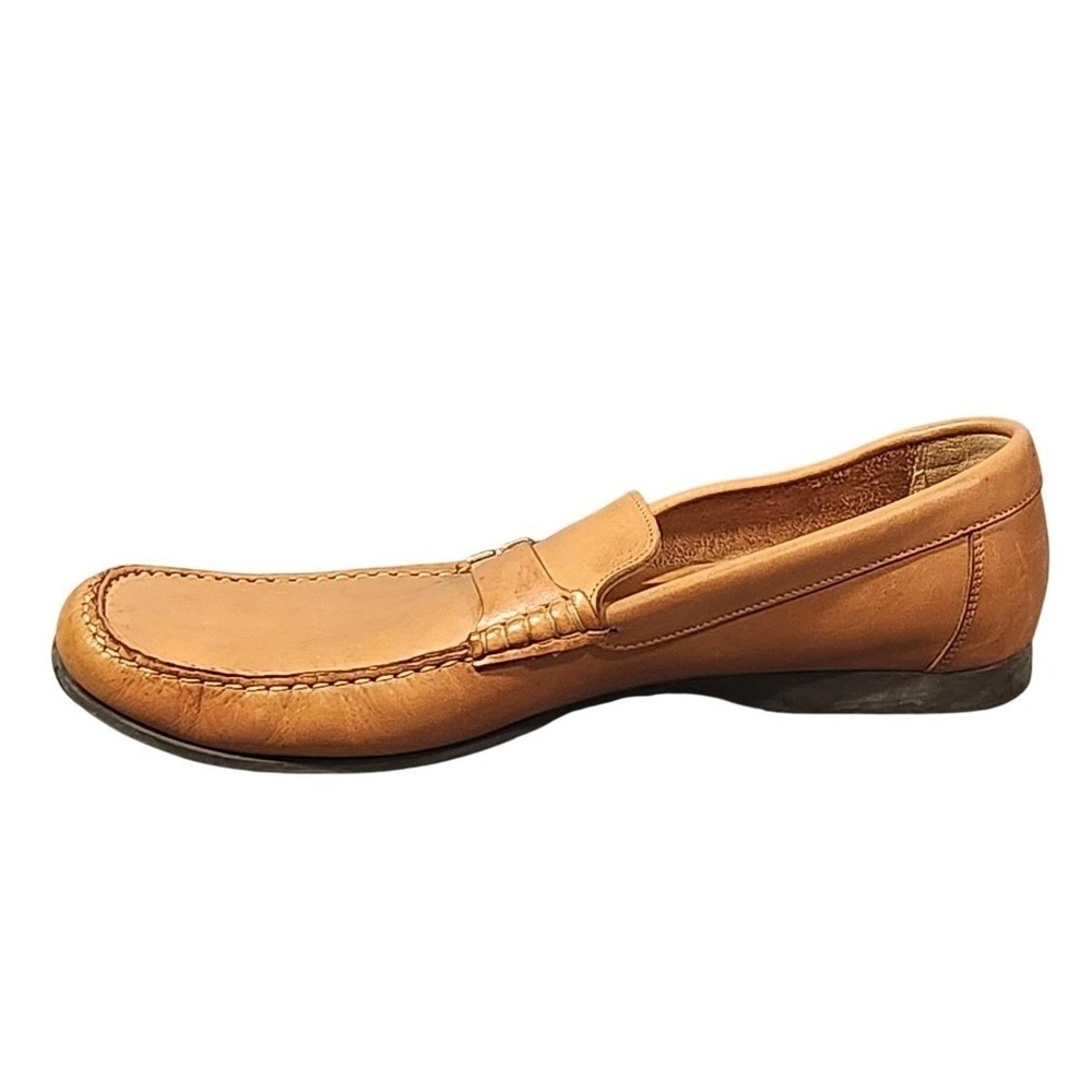 Bruno Magli Shoes Mens Size 12 Brown Leather Buckle Loafers Dress Made In Italy
